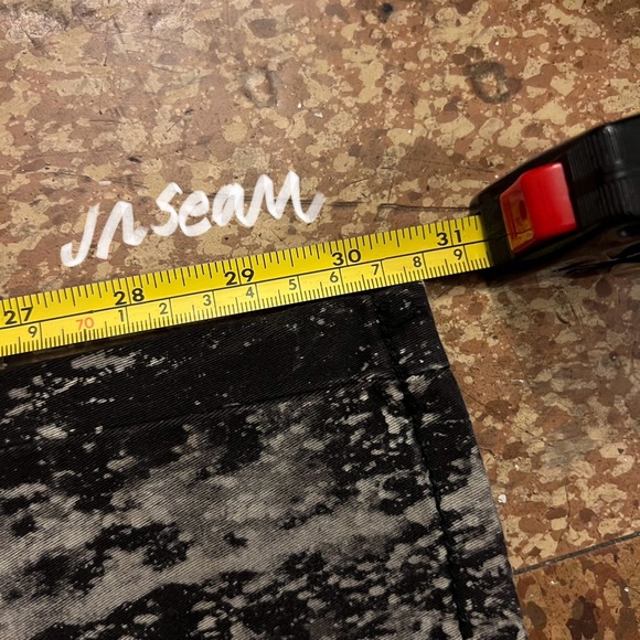 Royal Bones Distressed and Splatter Print Black Skinny Jeans - Picture 12 of 12